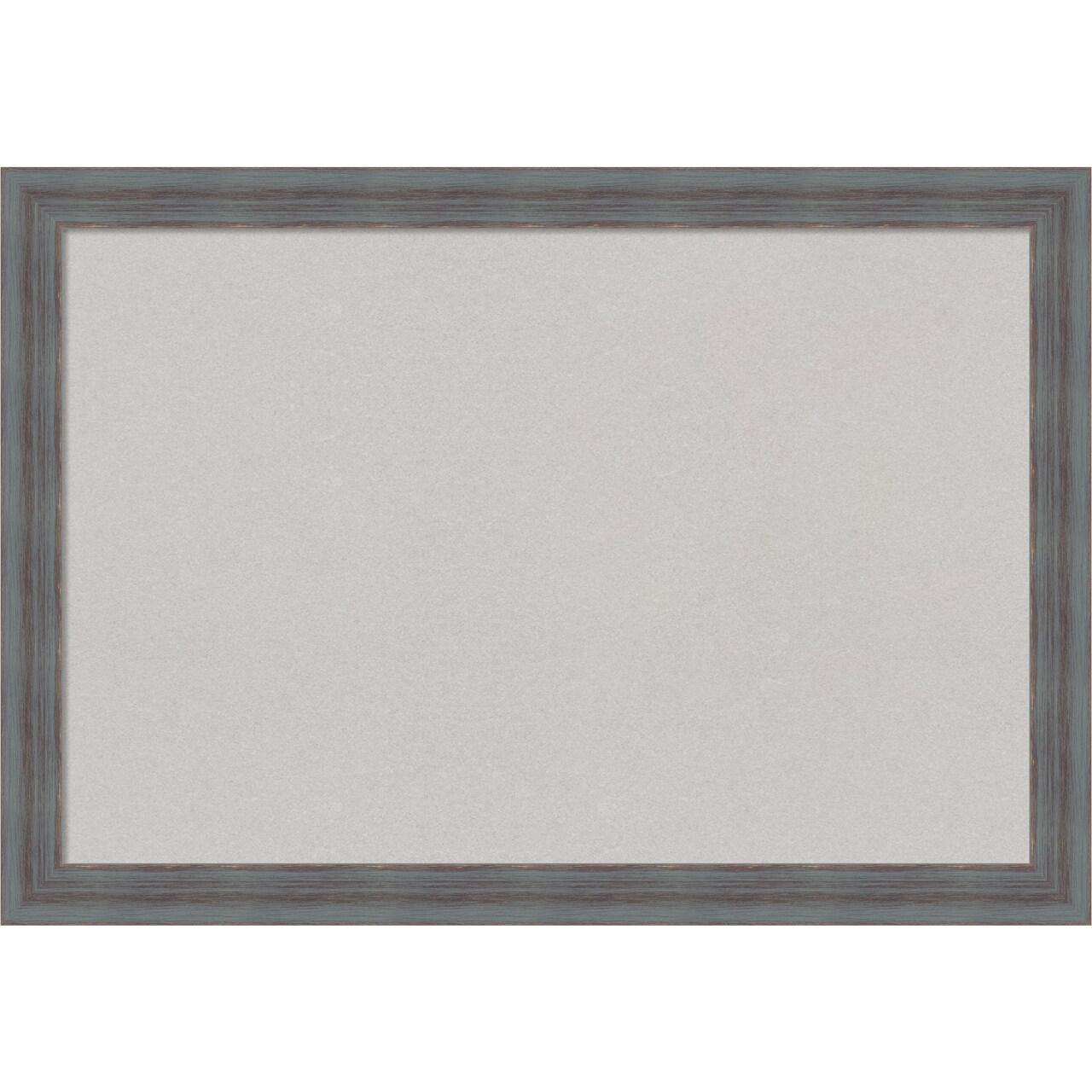 Cork Board, Dixie Blue Grey Rustic Wood Frame - Bulletin Board, Organization Board, Pin Board